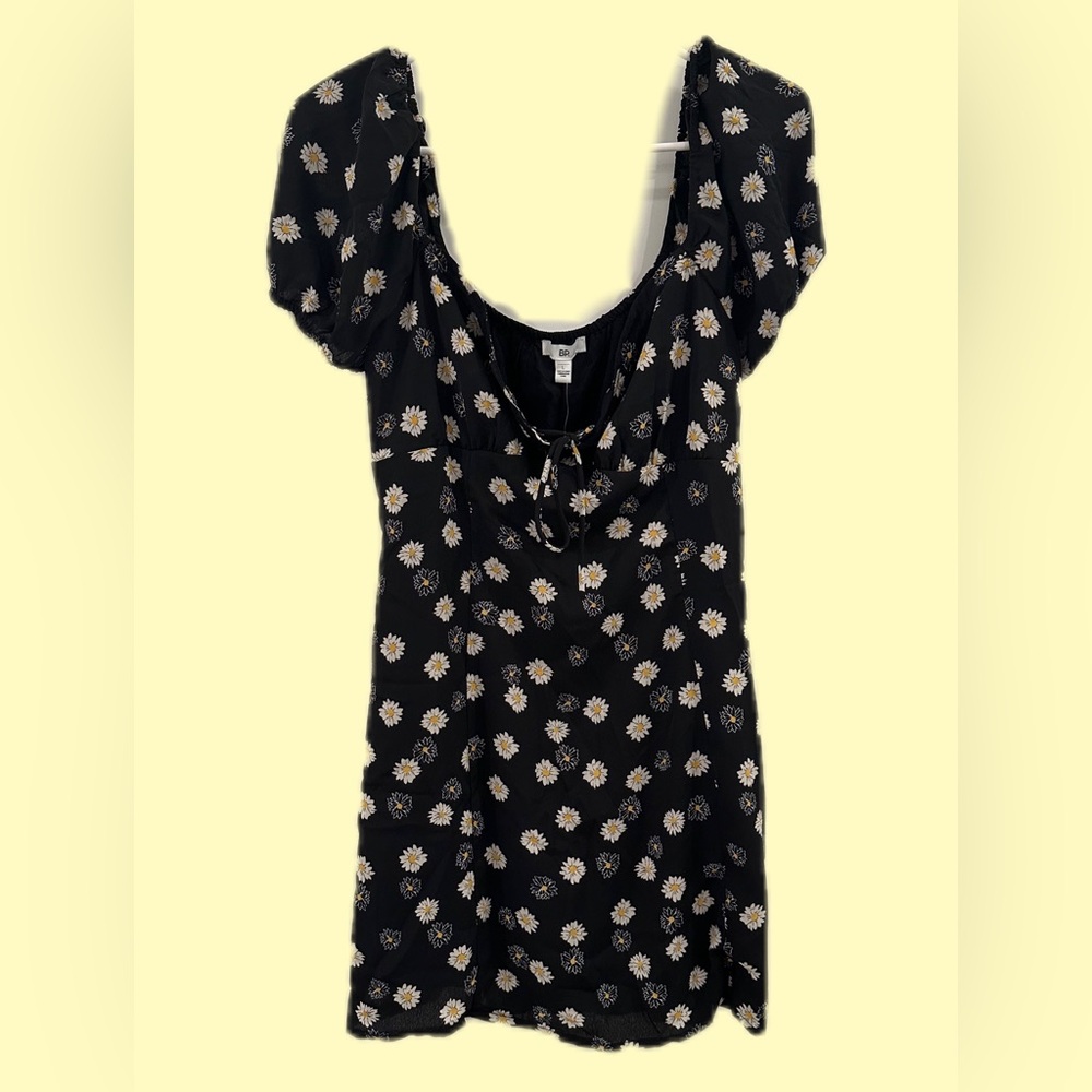 BP Floral - Black Minidress Size: Large